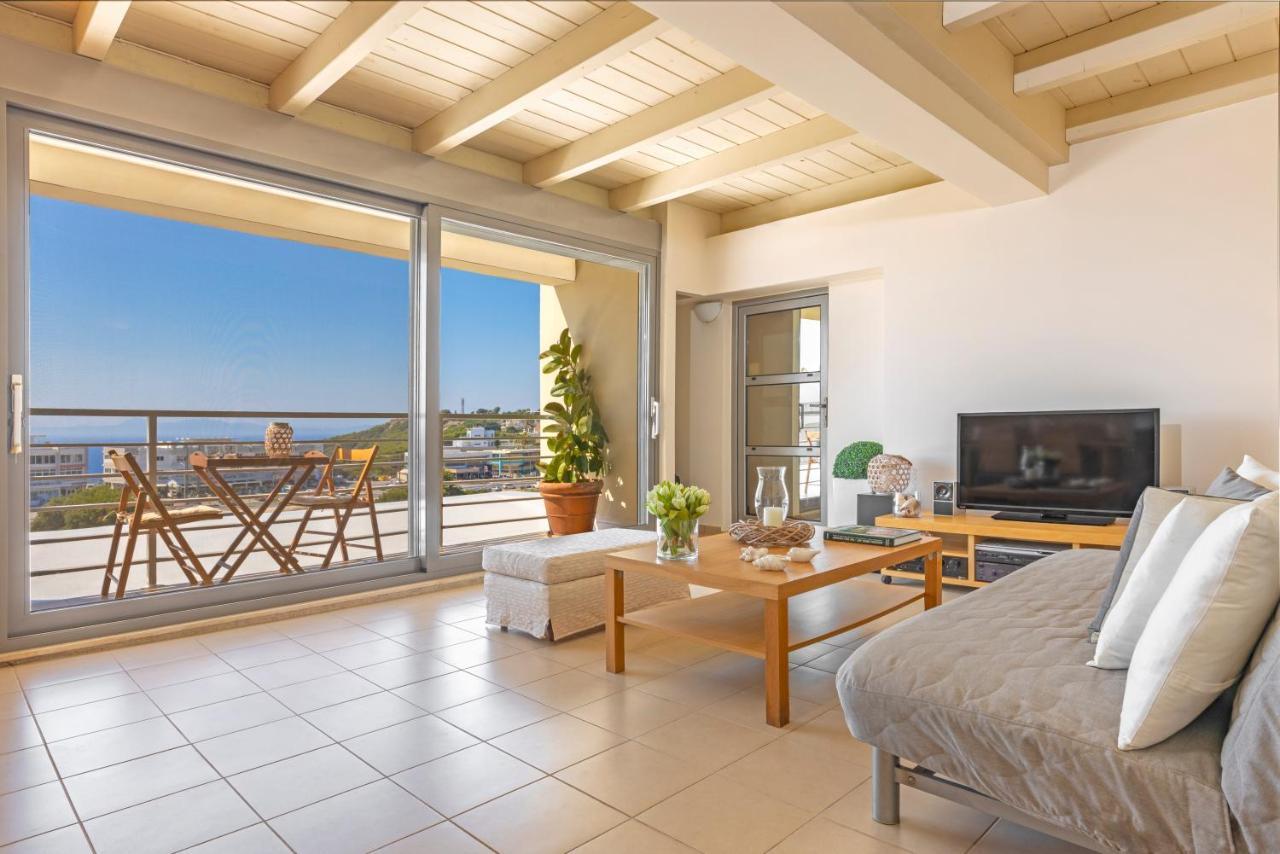 Rhodes CitySunny Penthouse,Modern Amenities+Aegean Viewアパートメント エクステリア 写真